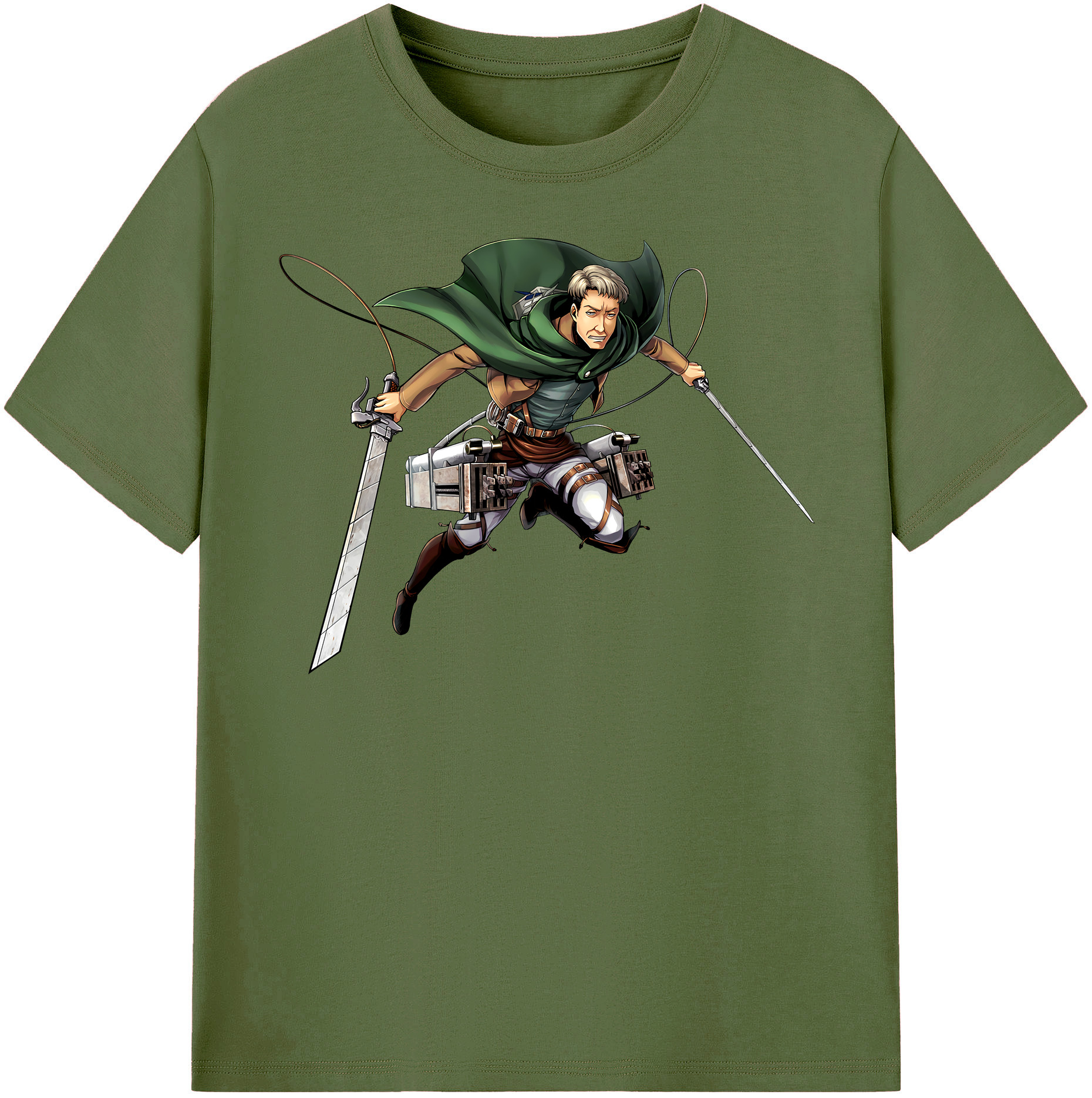 （画像用） 進撃の巨人 Attack on Titan 綿100％半袖Tシャツ（フロントプリント）